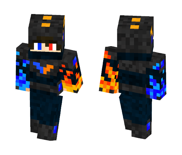 Fire and Ice Dude - Male Minecraft Skins - image 1
