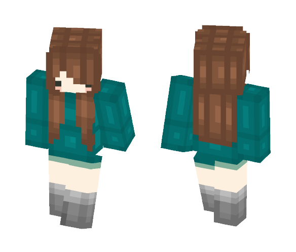 Chibi Brunette - Female Minecraft Skins - image 1
