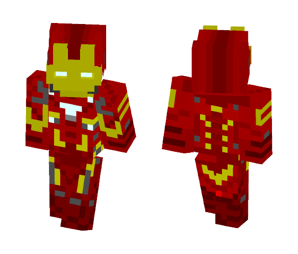 Iron Man Mark 46-Civil War - Iron Man Minecraft Skins - image 1