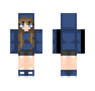 ƁℓυєAηgєℓ - Blue Hoodie - Female Minecraft Skins - image 2
