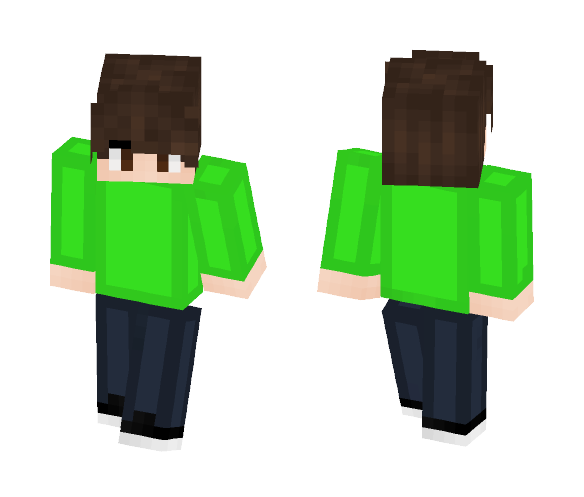 Some boy with a green shirt - Boy Minecraft Skins - image 1