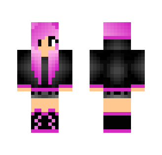 Cute Purple Hair Girl - Color Haired Girls Minecraft Skins - image 2
