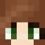 Brunette in a Green Dress - Female Minecraft Skins - image 3