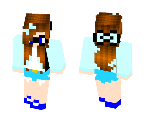 girl rocking the glasses - Girl Minecraft Skins - image 1