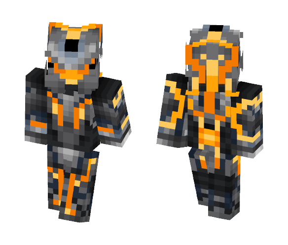 Nova Op's Spartan Orange 'Wasp' - Male Minecraft Skins - image 1