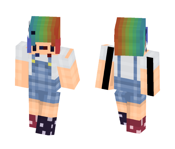 Rainbow xD - Male Minecraft Skins - image 1