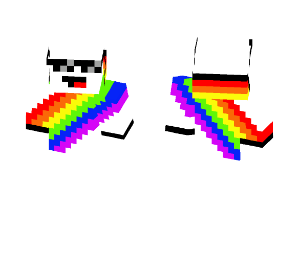 Rainbow Hoodie (with mlg glasses) - Male Minecraft Skins - image 1