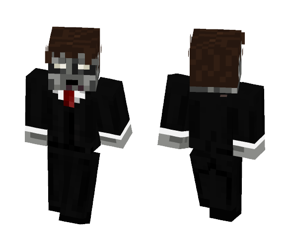 ZOMBIE IN SUIT - Male Minecraft Skins - image 1
