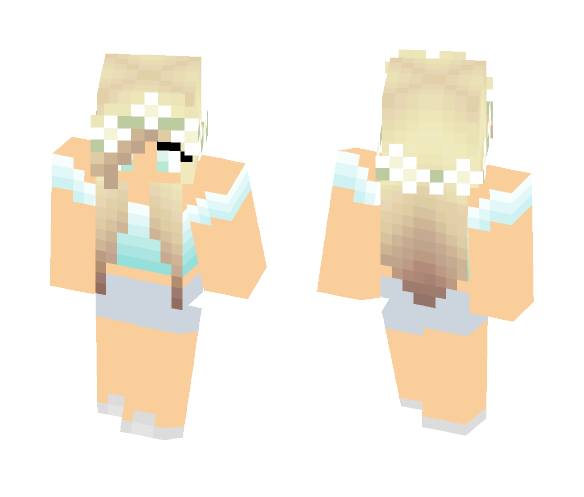 Cute crystal girl - Cute Girls Minecraft Skins - image 1