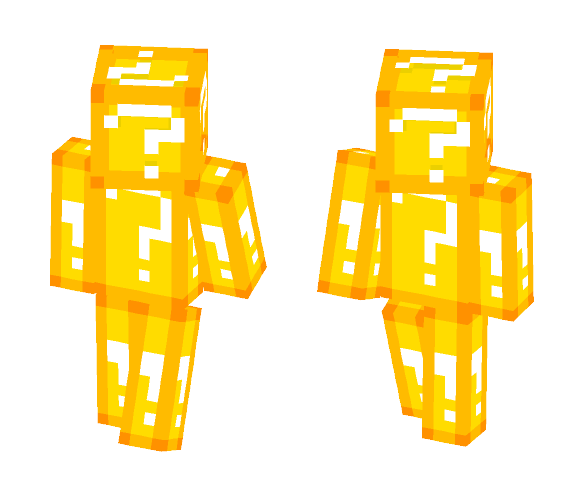 Lucky Block Skin (3d) - Male Minecraft Skins - image 1