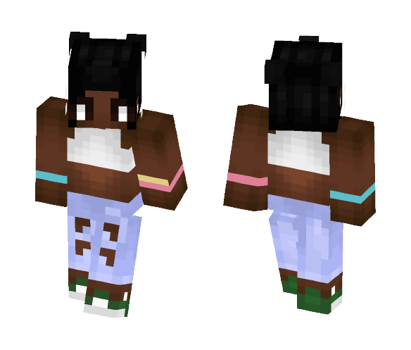 racism is the worst | mieow - Female Minecraft Skins - image 1