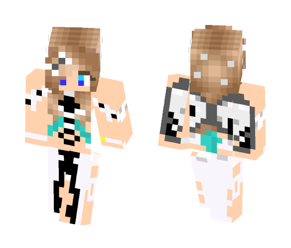 Angel With Teal Hair - Male Minecraft Skins - image 1