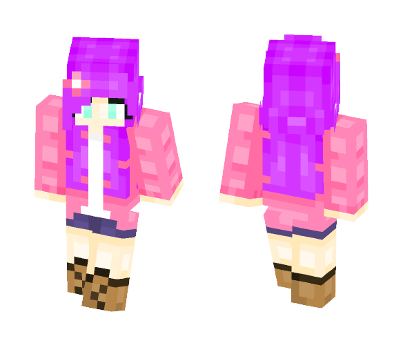 Weird Purple - Female Minecraft Skins - image 1