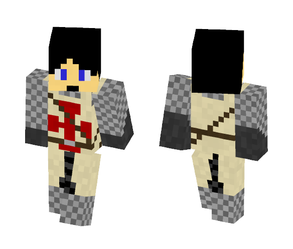 Black haired knight - Male Minecraft Skins - image 1