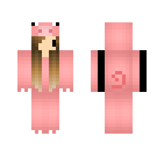 girl in pig wanzy - Girl Minecraft Skins - image 2