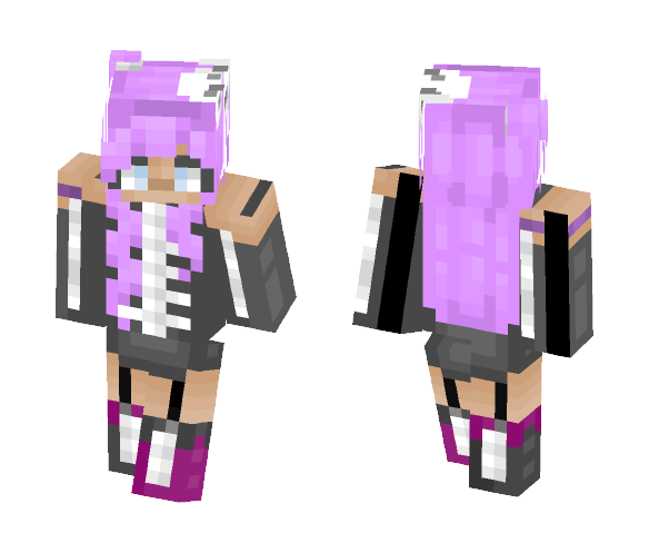 Skele-Goth | *~`Jinx`~* - Female Minecraft Skins - image 1