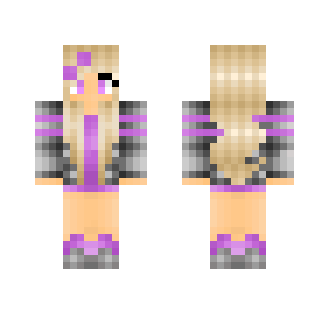 Futuristic Girl -Purple- - Girl Minecraft Skins - image 2