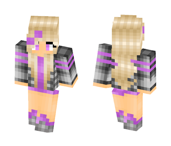Futuristic Girl -Purple- - Girl Minecraft Skins - image 1