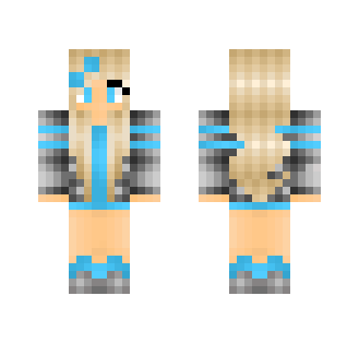 Futuristic Girl -Blue- - Girl Minecraft Skins - image 2