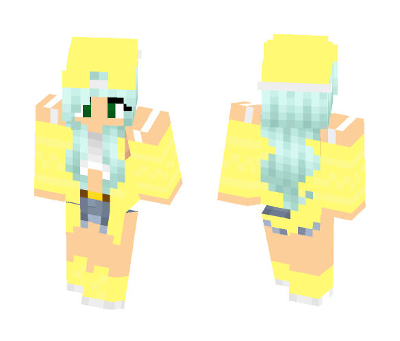 Cute summer girl - Cute Girls Minecraft Skins - image 1