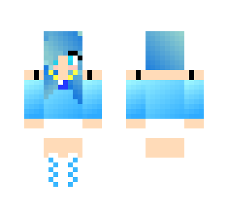 Blue girl skin