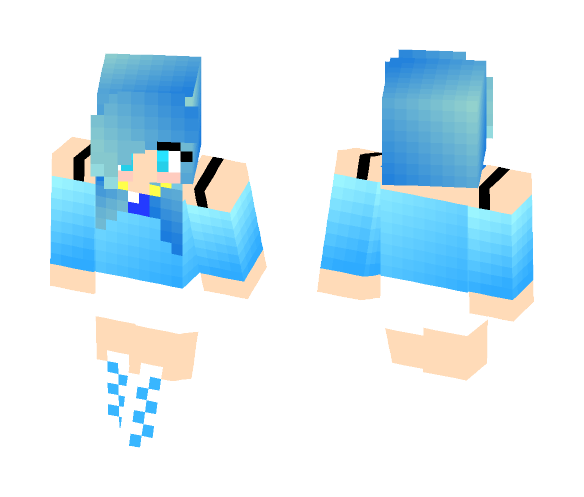 Blue girl skin - Girl Minecraft Skins - image 1