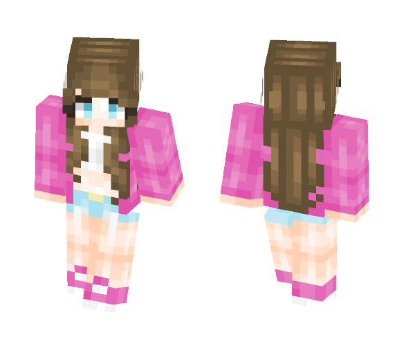♡ Coookie | Pink Hoodie ♡ - Female Minecraft Skins - image 1