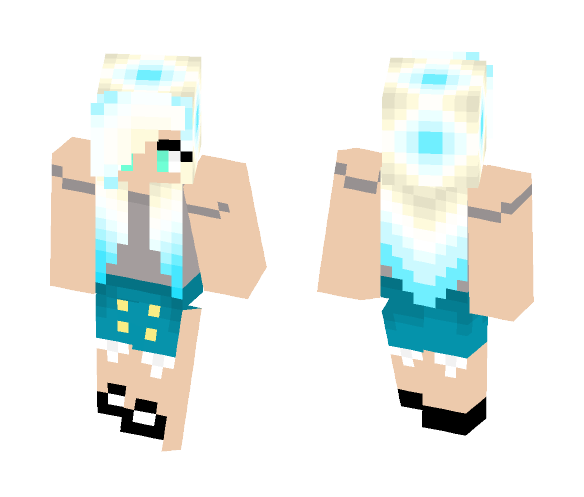 **ombre hair girl** - Color Haired Girls Minecraft Skins - image 1