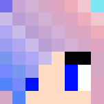 **Pastel Galaxy Hair Girl** - Color Haired Girls Minecraft Skins - image 3