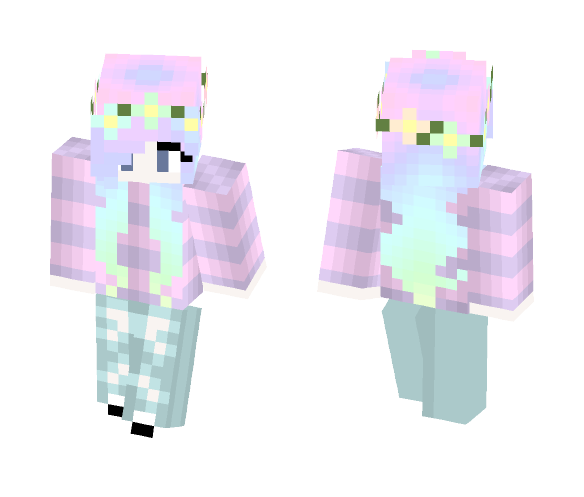 **ombre rainbow** - Female Minecraft Skins - image 1