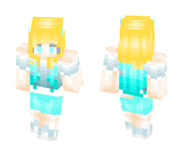 ** Aqua Girl ** - Girl Minecraft Skins - image 1
