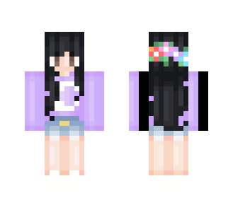 Purple Moon Girl ; Mininq.Evs Req - Girl Minecraft Skins - image 2