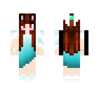 Prom Girl ~ Turquoise Dress ღ - Girl Minecraft Skins - image 2