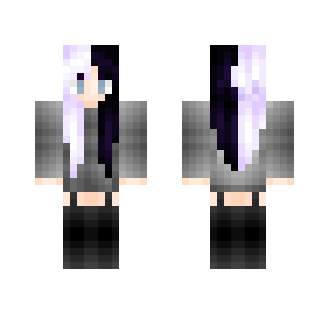 Casual Gray - Female Minecraft Skins - image 2