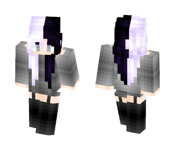 Casual Gray - Female Minecraft Skins - image 1