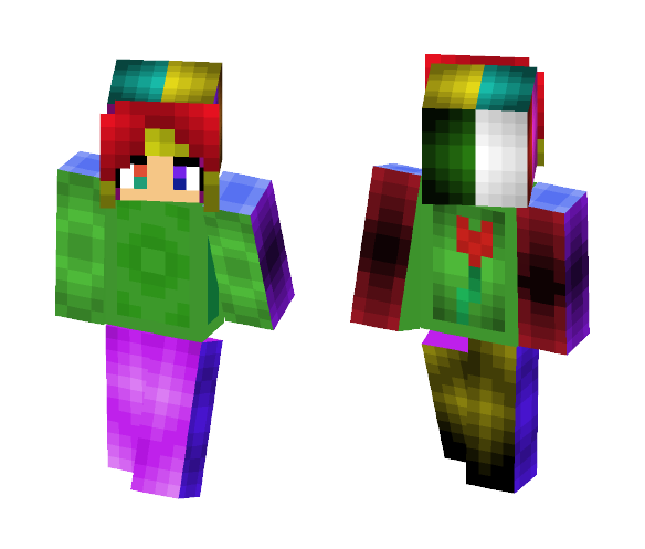 Retro Rainbow Robot - Interchangeable Minecraft Skins - image 1