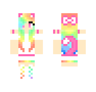 Rainbow Kitty - Female Minecraft Skins - image 2