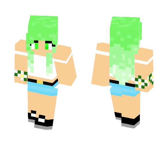 Green Girl - Girl Minecraft Skins - image 1
