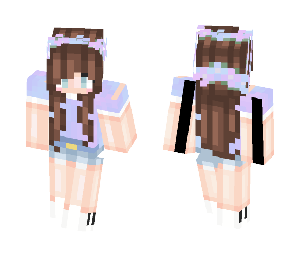 Tie Dye Girl ; Margcake Req - Girl Minecraft Skins - image 1