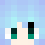 -Blue Hair Girl s2 - Color Haired Girls Minecraft Skins - image 3