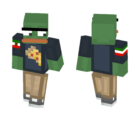 Pepe With Unibrow - Male Minecraft Skins - image 1
