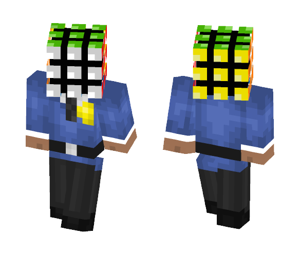 Rubik's Cube Cop - Male Minecraft Skins - image 1
