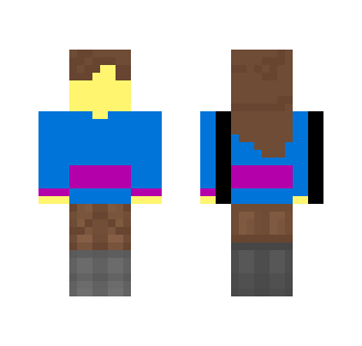 Frisk the fallen child - Male Minecraft Skins - image 2