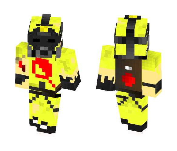 Scarred Hazmat Guy - Male Minecraft Skins - image 1