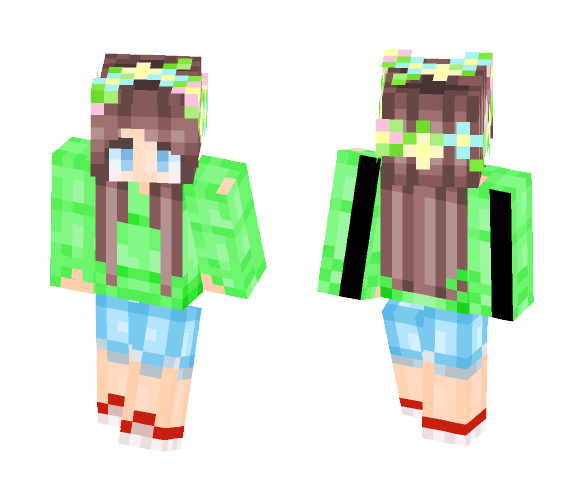 Spring Style ~ Nanuki - Female Minecraft Skins - image 1