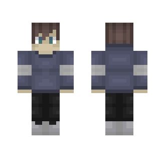 Blue hoodie - Male Minecraft Skins - image 2