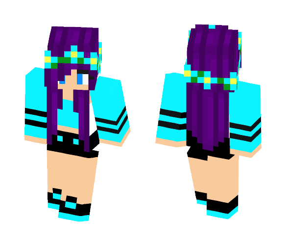 ❤️Pastelle❤️ Purple Girl - Girl Minecraft Skins - image 1