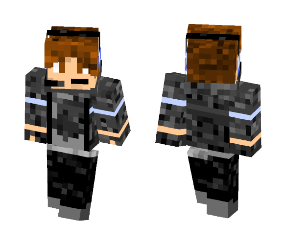 Gray Hoodie [TooTooTim] - Male Minecraft Skins - image 1