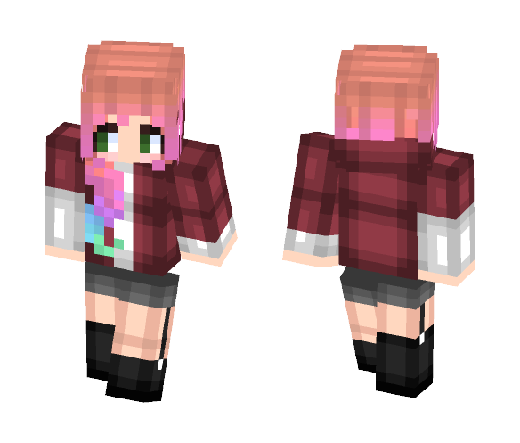 /nyufy/ ~rainbow girl~ - Female Minecraft Skins - image 1