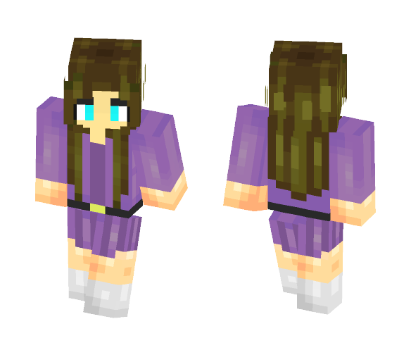 €łłα | Purple Dress - Female Minecraft Skins - image 1